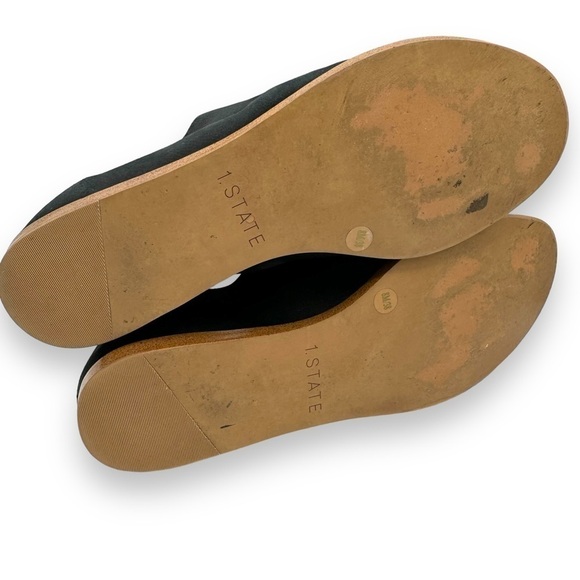 4 for $40 SALE! 1.State Cassidee Suede Open Toe Casual Sandals, Black, Size 8M - Picture 11 of 11